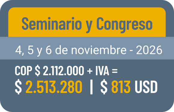 valor seminario y congreso